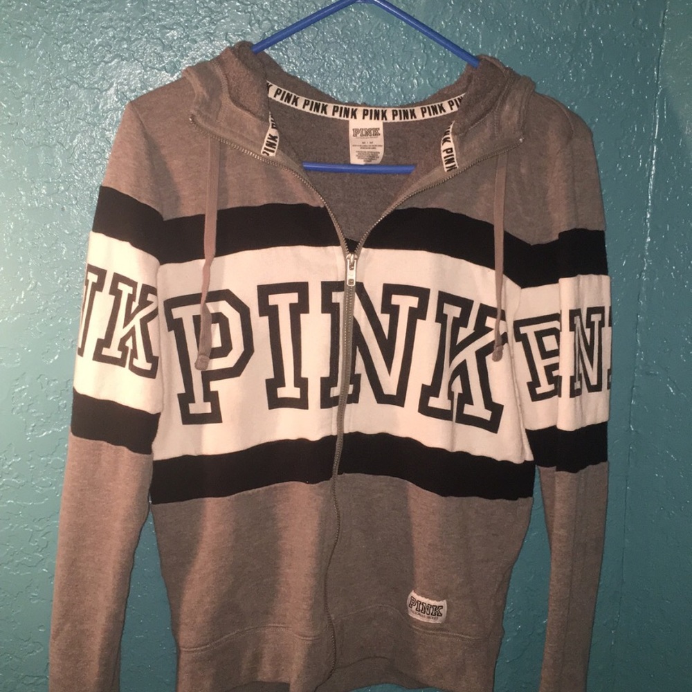 VS PINK ZIP UP